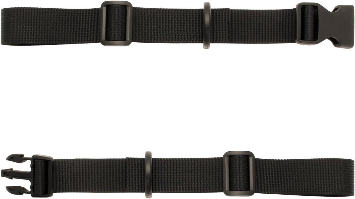 Borstband Rugzak - Borstriem Harnas - Stabiliseren van Lasten - Verstelbaar met D-ringen - 13cm - 60cm - Zwart