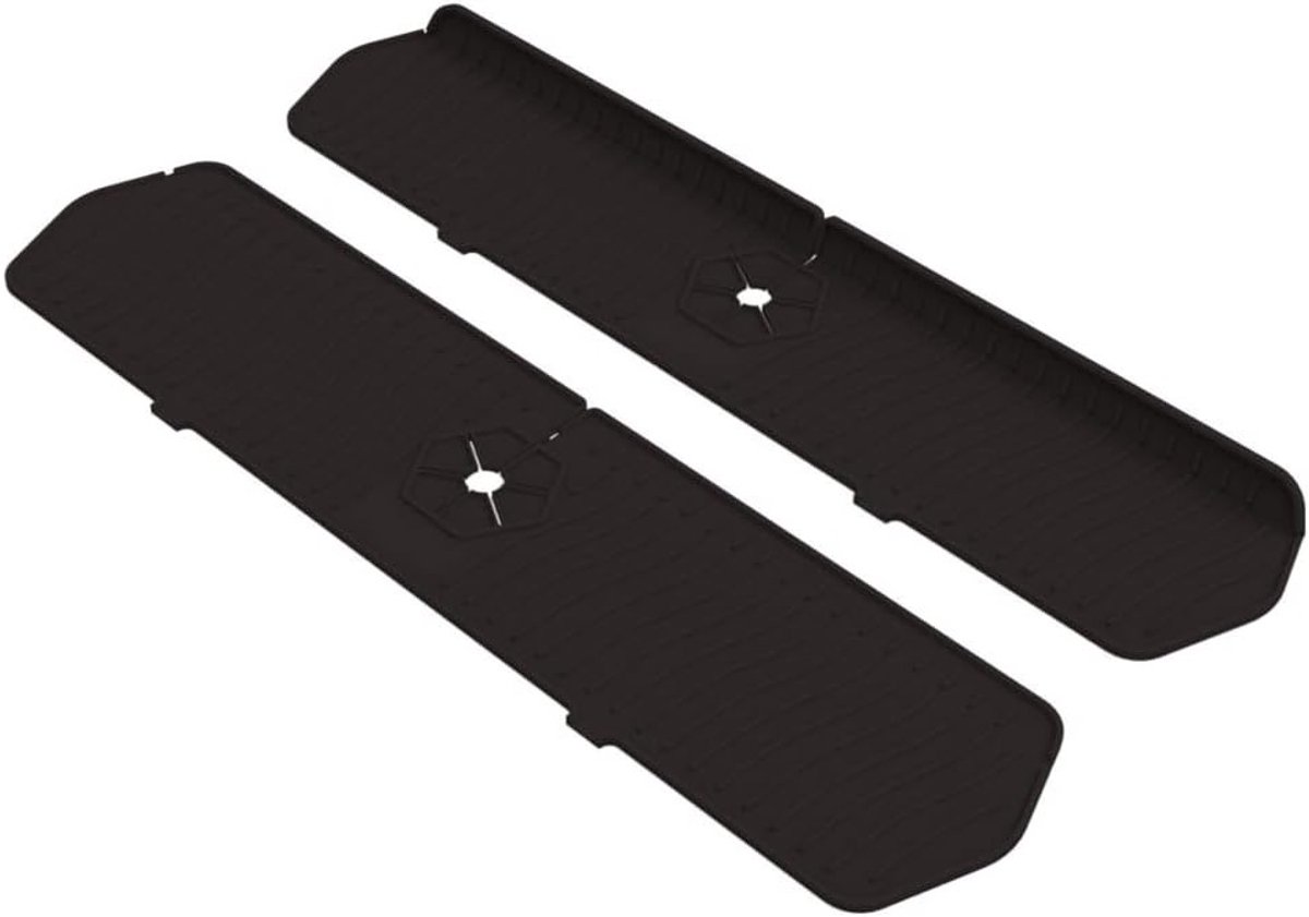 Grote Siliconen Wateropvangmat voor Keuken- en Badkamerkranen - Splash Guard en Tap Drain Mat voor Eenvoudige Reiniging en Bescherming