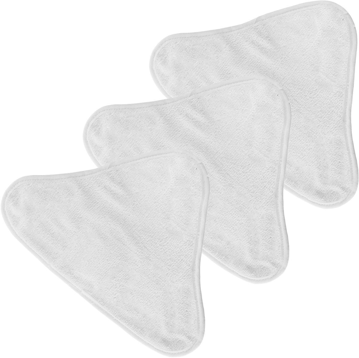Reinigingspads - Microvezel Doeken - Stoomreiniger Onderhoud - Machinewasbaar - 3 Stuks - Grijs