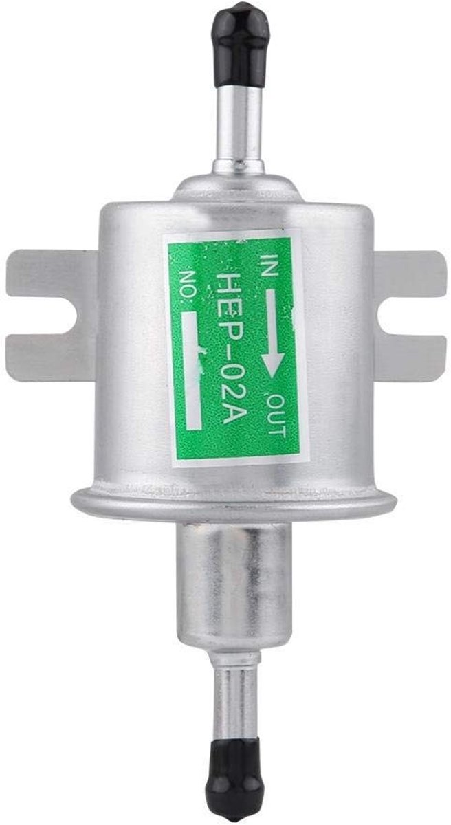 Allecto - Elektrische brandstofpomp - Universele benzinepomp - 12V - Geschikt voor gas- en dieselgeneratoren - Zilver - HEP-02A - 80-100 L/h — afbeelding 4