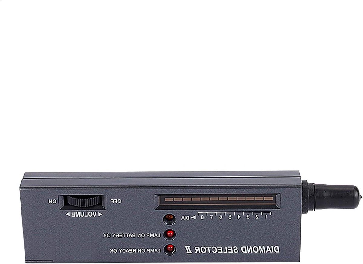 Goudtester - Juweliersgereedschap Edelsteen tester - Sieraden controleren - Met testplatform - 19 x 6 x 4 cm - Zwart