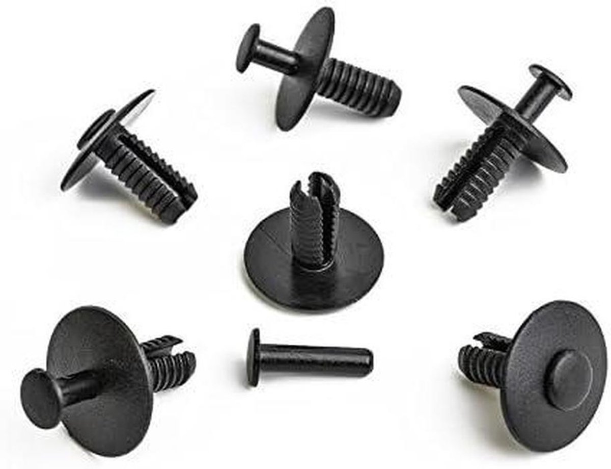 Bevestigingsclips - Montage clips - Auto reparatie - Specifiek model - 10 stuks - Zwart