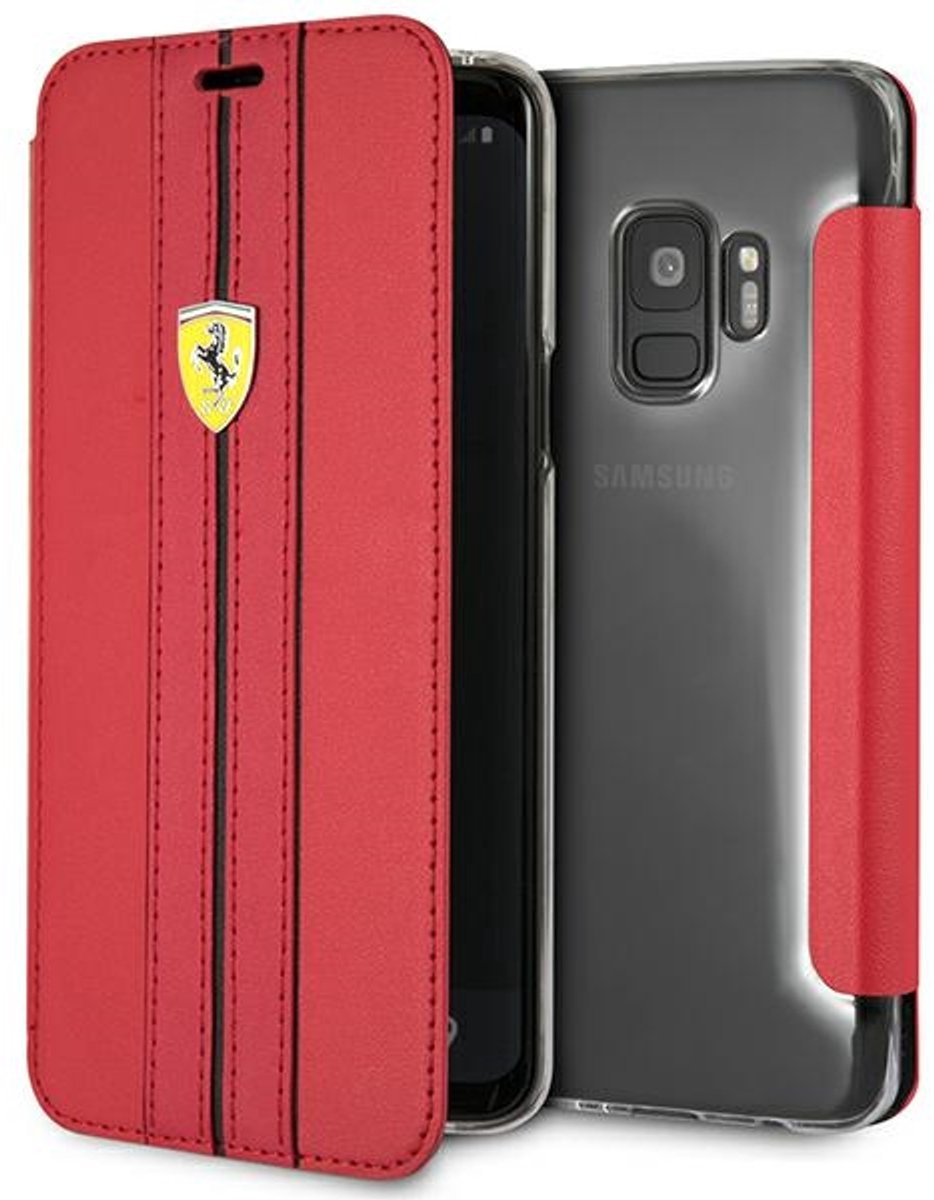 Ferrari Offtrack PU Leren Book Case - Geschikt voor Samsung Galaxy S9 - Rood