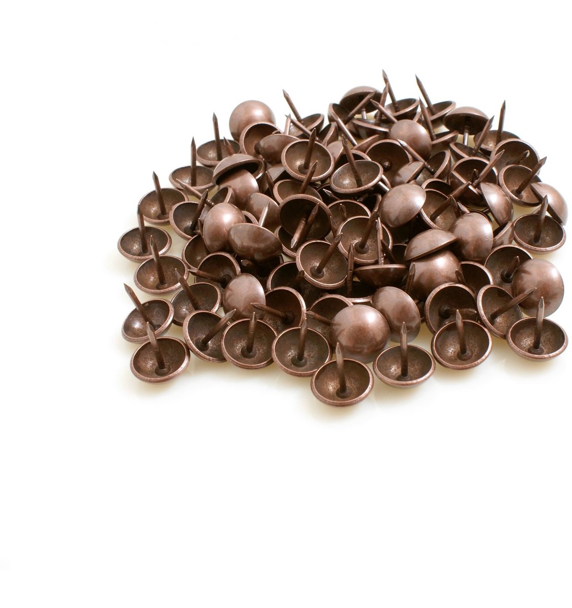 aladdien - Decoratieve spijkers - Retro stijl - 100 stuks - Bruin licht - Meubelaccessoires - Perfect voor decoratie - 16x14 mm