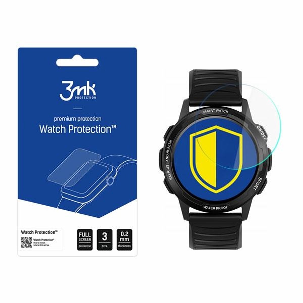 Bemi Tracker - 3mk Watch Protection v. FlexibleGlass Lite