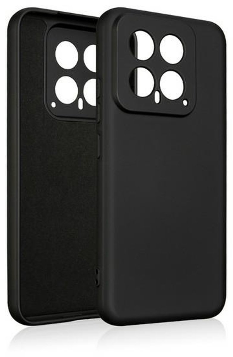 Beline Silicone Serie - Beschermhoes voor Xiaomi 14 - Zwart - Hoogwaardige Siliconen - Perfecte Pasvorm - Luxe Stijl