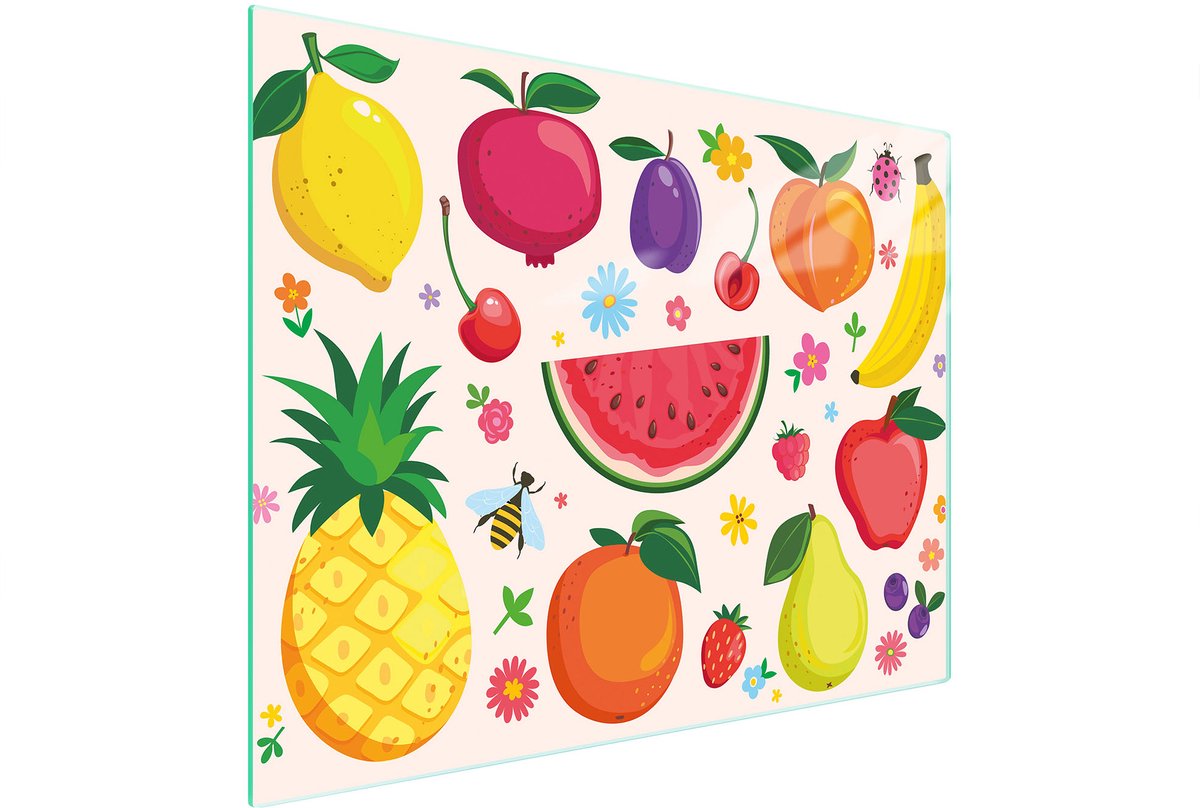 TMK ArtDeko Serie - Glazen Snijplank - 52x40 cm - UV Print - Antislip