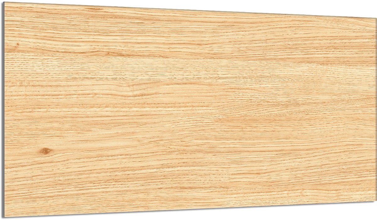 TMK ArtDeko Serie - Kookplaat Achterwand - 90x52 cm - Glas - Houtmotief