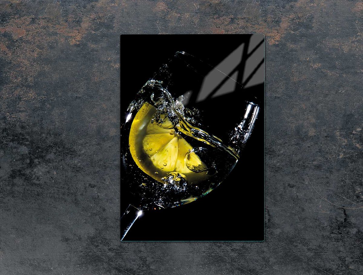 TMK ArtDeko - Snijplank van gehard glas - 35x52 cm - Wijnmotief