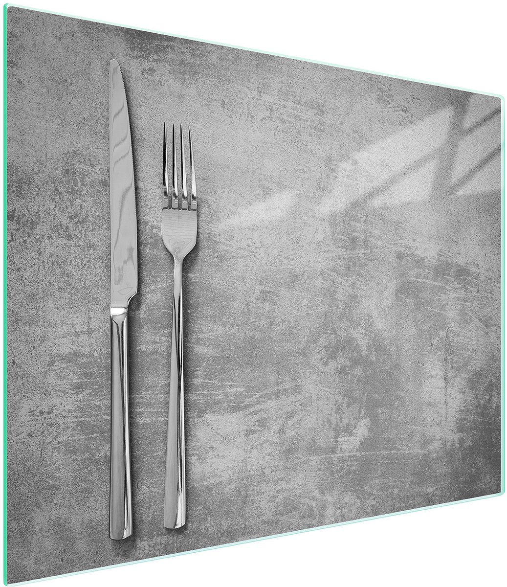 TMK ArtDeko Serie - Snijplank van Gehard Glas - 52x30 cm - UV Gedrukt - Antislip