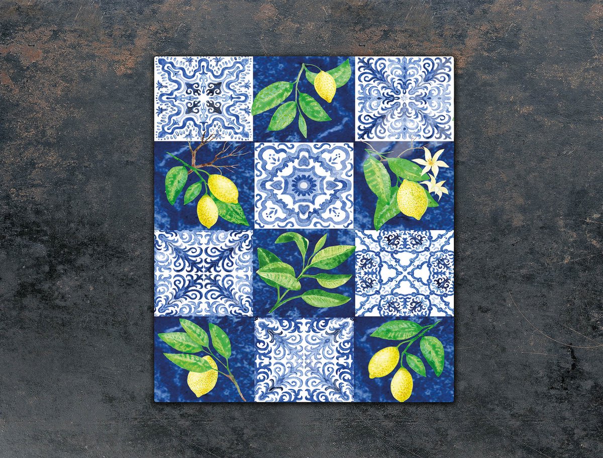 TMK ArtDeko Serie - Glas Snijplank - 45x52 cm - Mozaïek