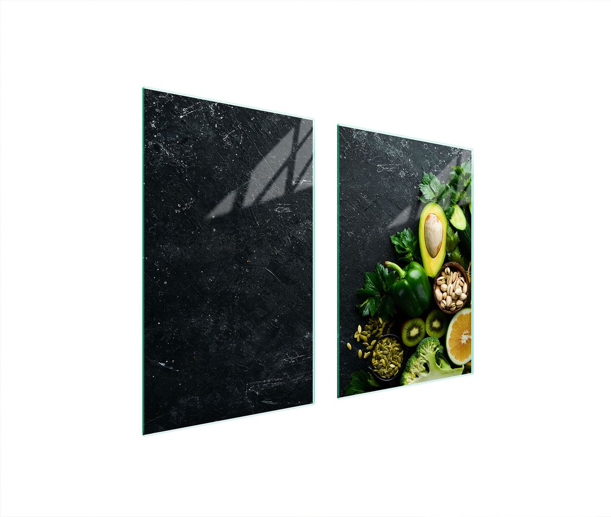 TMK ArtDeko - Snijplank - Glas - 65x52 cm - Avocado Motief