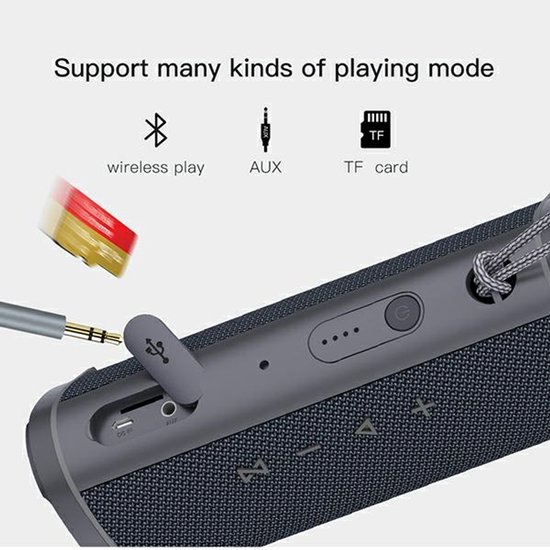AWEI Bluetooth-luidspreker Y331 zwart/zwart van Awei — afbeelding 5