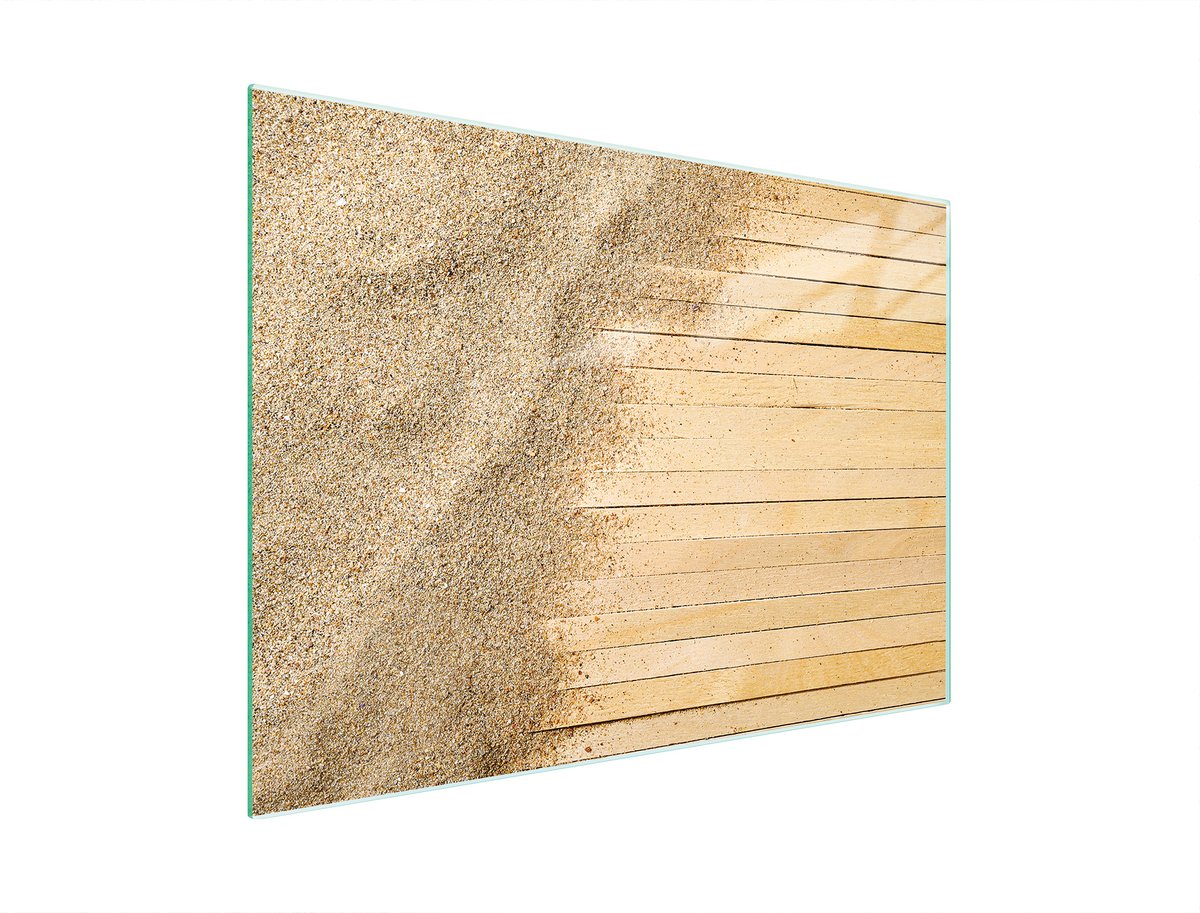 TMK ArtDeko Serie - Glazen Snijplank - 30x22 cm - Zand