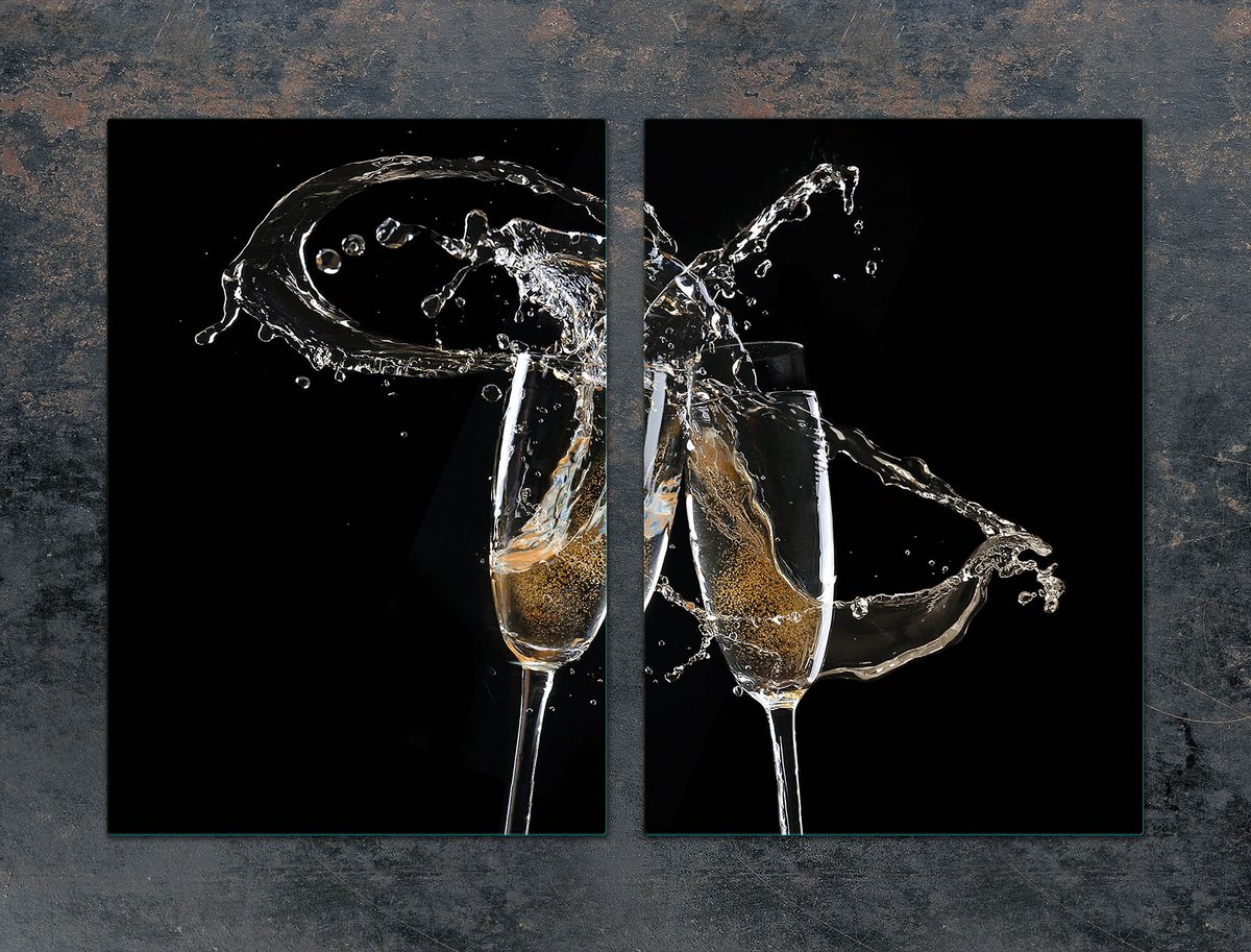 TMK ArtDeko - Snijplank - Glas - 35x52 cm - Veelkleurig