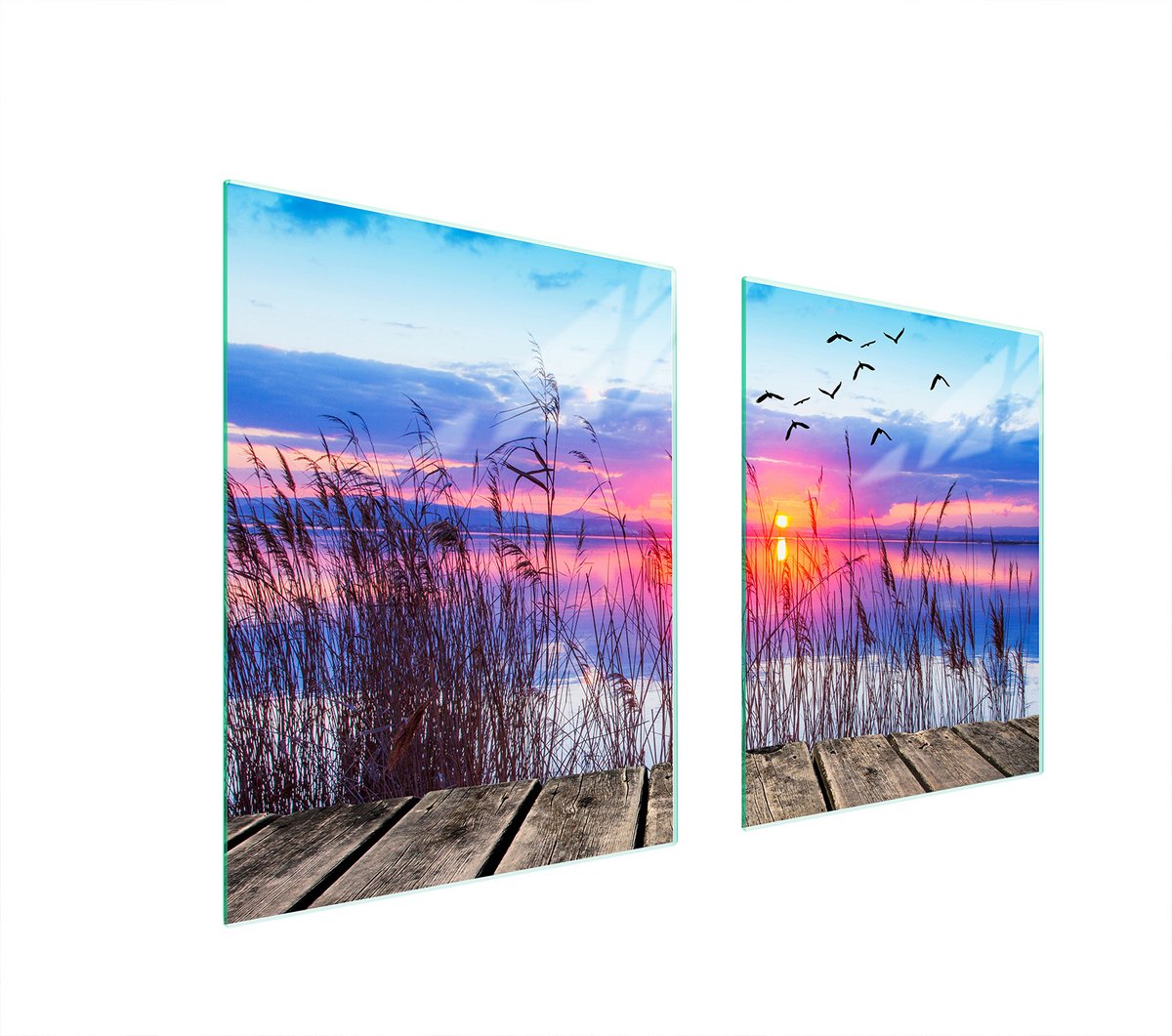TMK ArtDeko Serie - Snijplank van Gehard Glas - Beschermend Paneel - 85x52 cm