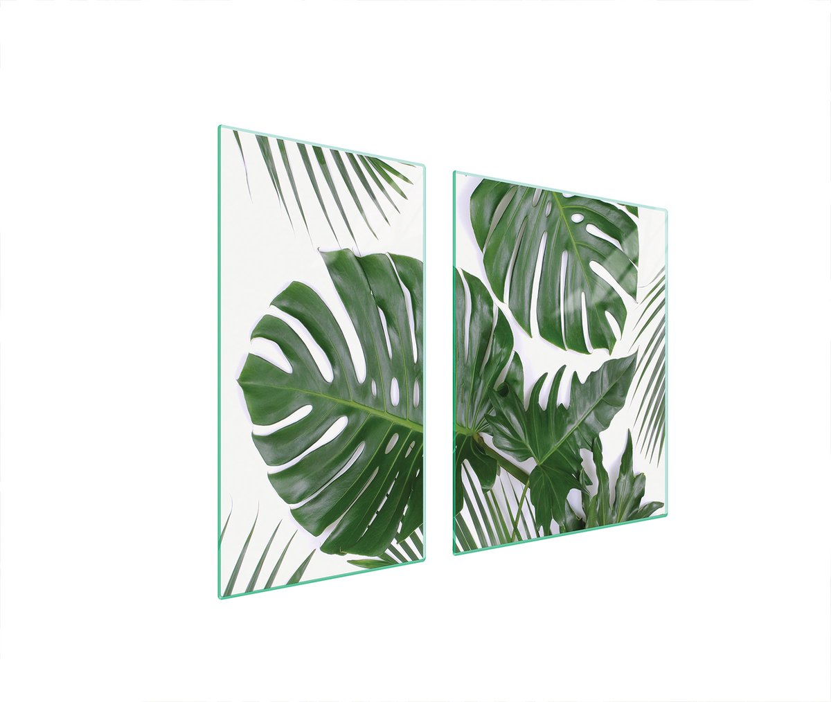 TMK ArtDeko - Snijplank - 90x52 cm - Glas - Monstera