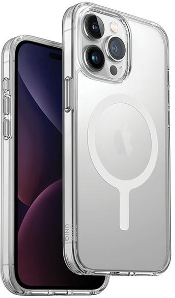 UNIQ - LifePro - Xtreme Magclick Oplaadcase voor iPhone - 15 - Pro - Max - transparant