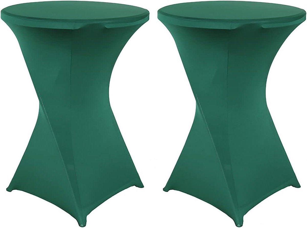 Statafelhoezen Set - Tafelhoezen Bistrotafel - Feestelijke Decoratie - Onderhoudsvriendelijk Sneldrogend - Ø 60-80 cm - O