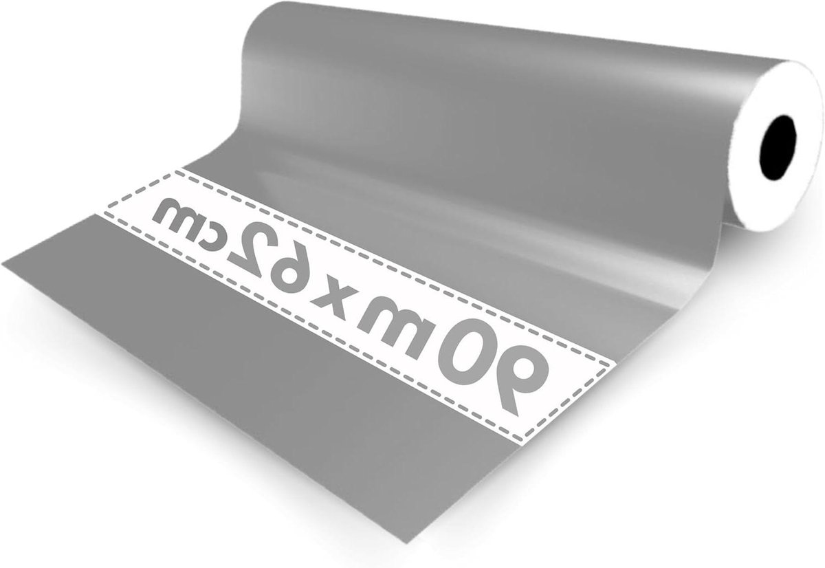 Cadeaupapier Rol - Inpakpapier Geschenkpapier - Cadeaus Inpakken - Licht Glanzend Effect - 62 cm x 90 m - Zilver