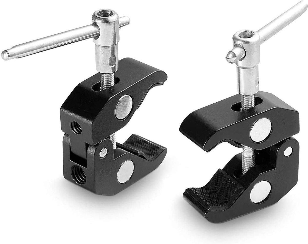 Super Clamp Set van 2 voor Statiefpoten, Cameramonitor, LED-lamp - 2058