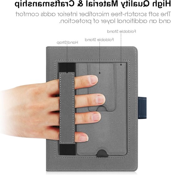 Universele Beschermhoes voor 6.8 Inch en 7 Inch E-Readers - Geschikt voor Kindle, Kobo, PocketBook en Sony - E-Book Reader Cover met Schokbestendige Bescherming en Stijlvol Ontwerp — afbeelding 5