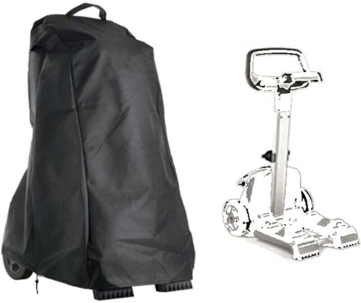 Hoes geschikt voor zwembadreinigingsrobot, hoes geschikt voor tuinzwembadreinigingsrobot, met handvat en trekkoord, waterdicht, zwart, 56 x 66 x 107 cm