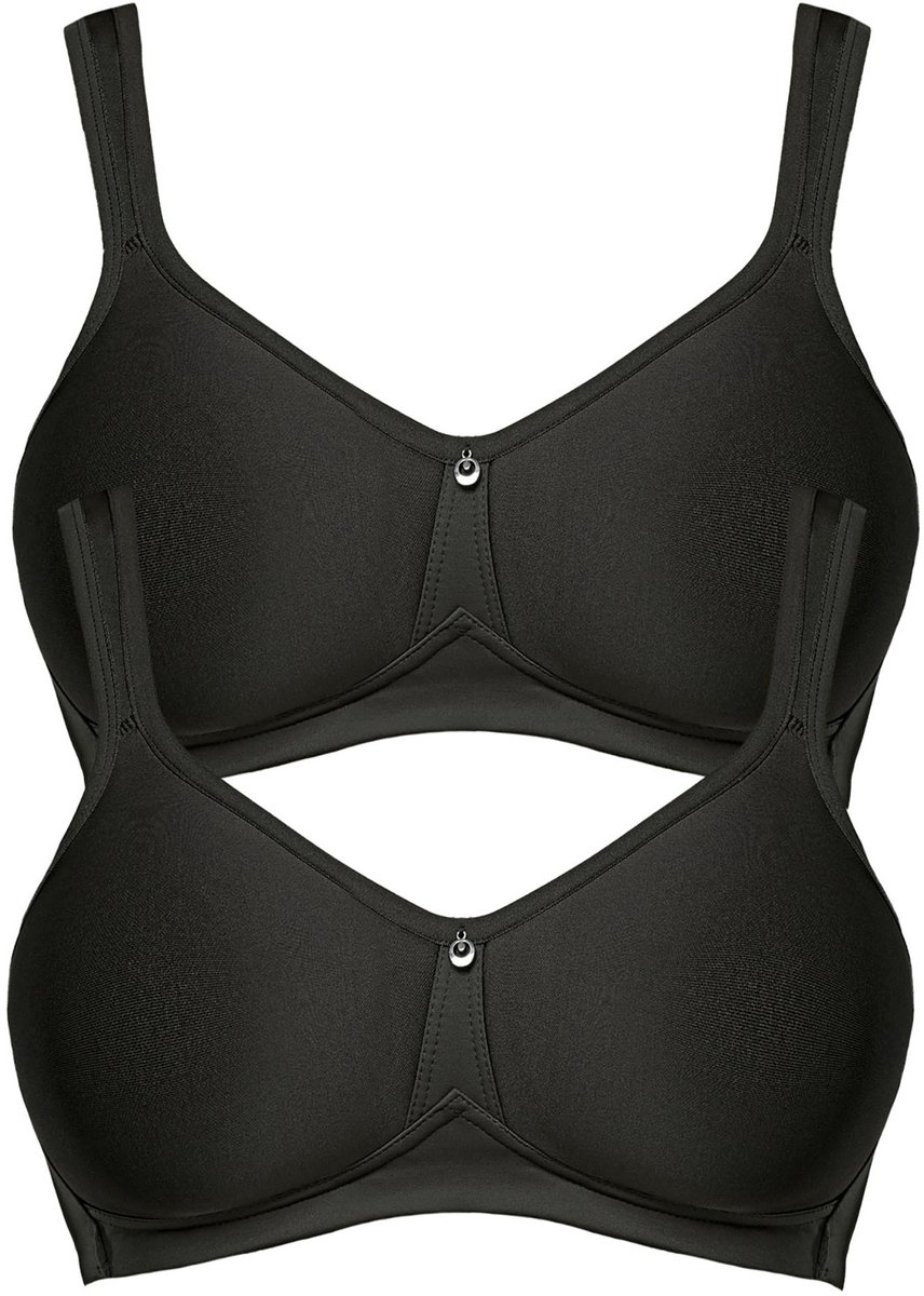 Susa 2-pack spacer-BH zonder beugel Catania Zwart Zwart