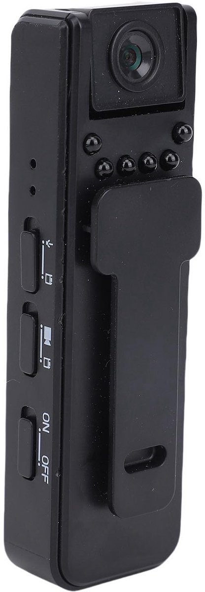 Dailygoody - Mini Body Camera - Draagbare Videorecorder - 180 Graden Rotatie - Waterdicht - Infrarood Nachtzicht - Geschikt voor Beveiliging - Compact...