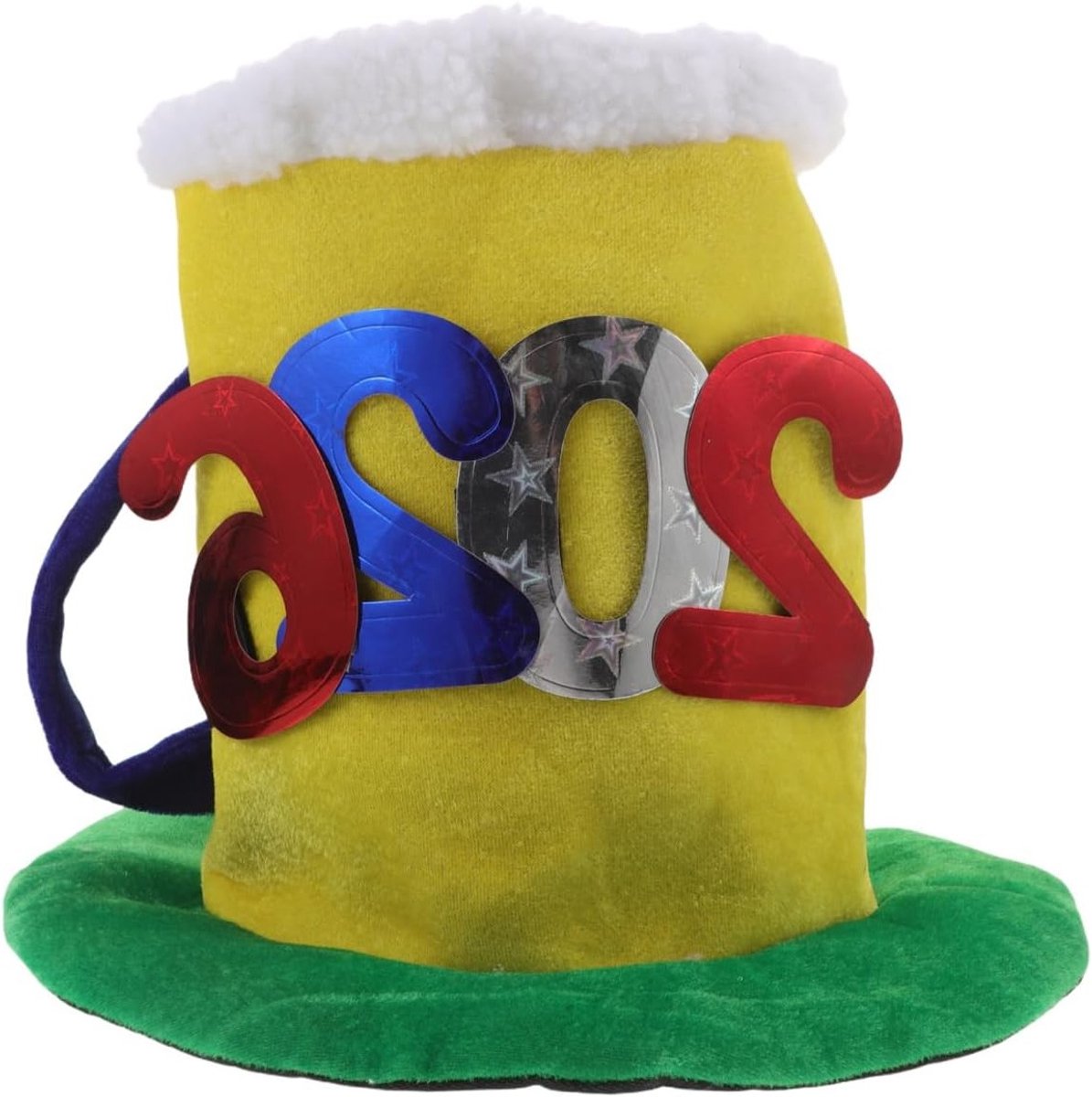 Enorme bierpul hoed van fluweel voor Oktoberfest en carnaval - ideaal kostuumaccessoire voor mannen en vrouwen, perfect voor feesten en evenementen