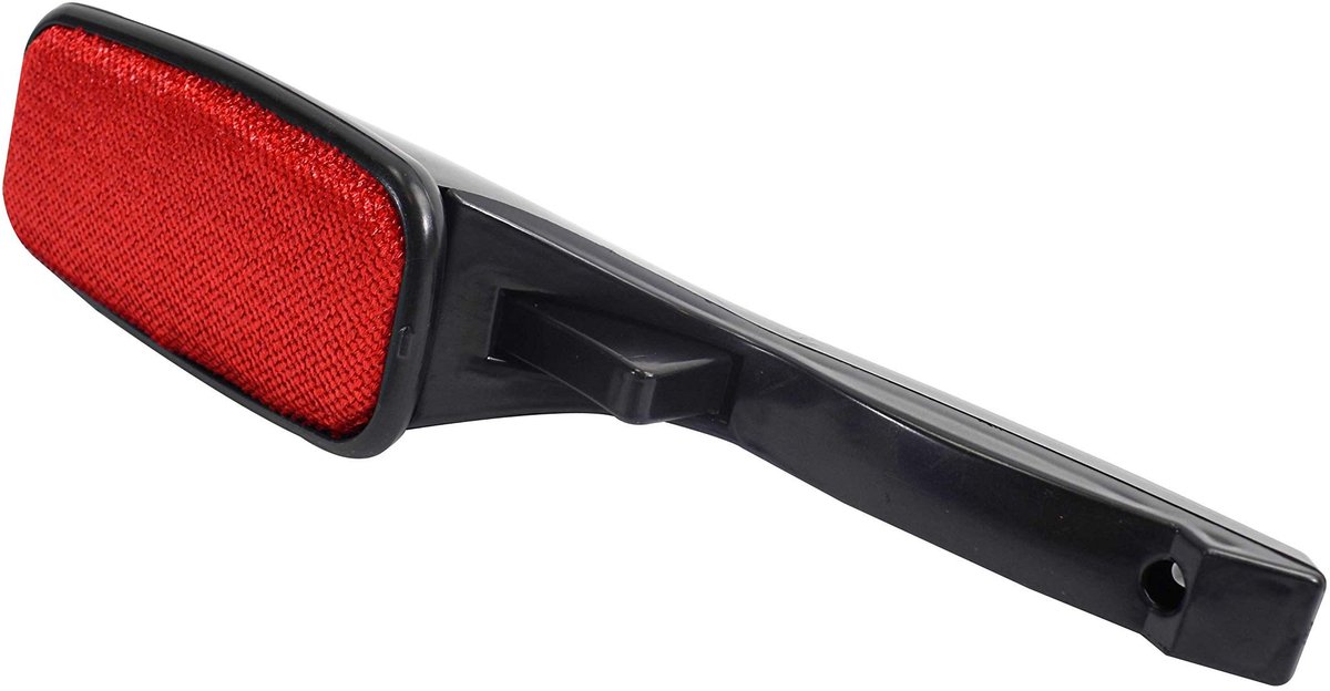 Dailygoody - Magische Pluisborstel - Dierenhaarverwijderaar - Herbruikbaar en Effectief - Rood/Zwart - Kledingborstel - Voor Truien en Jassen