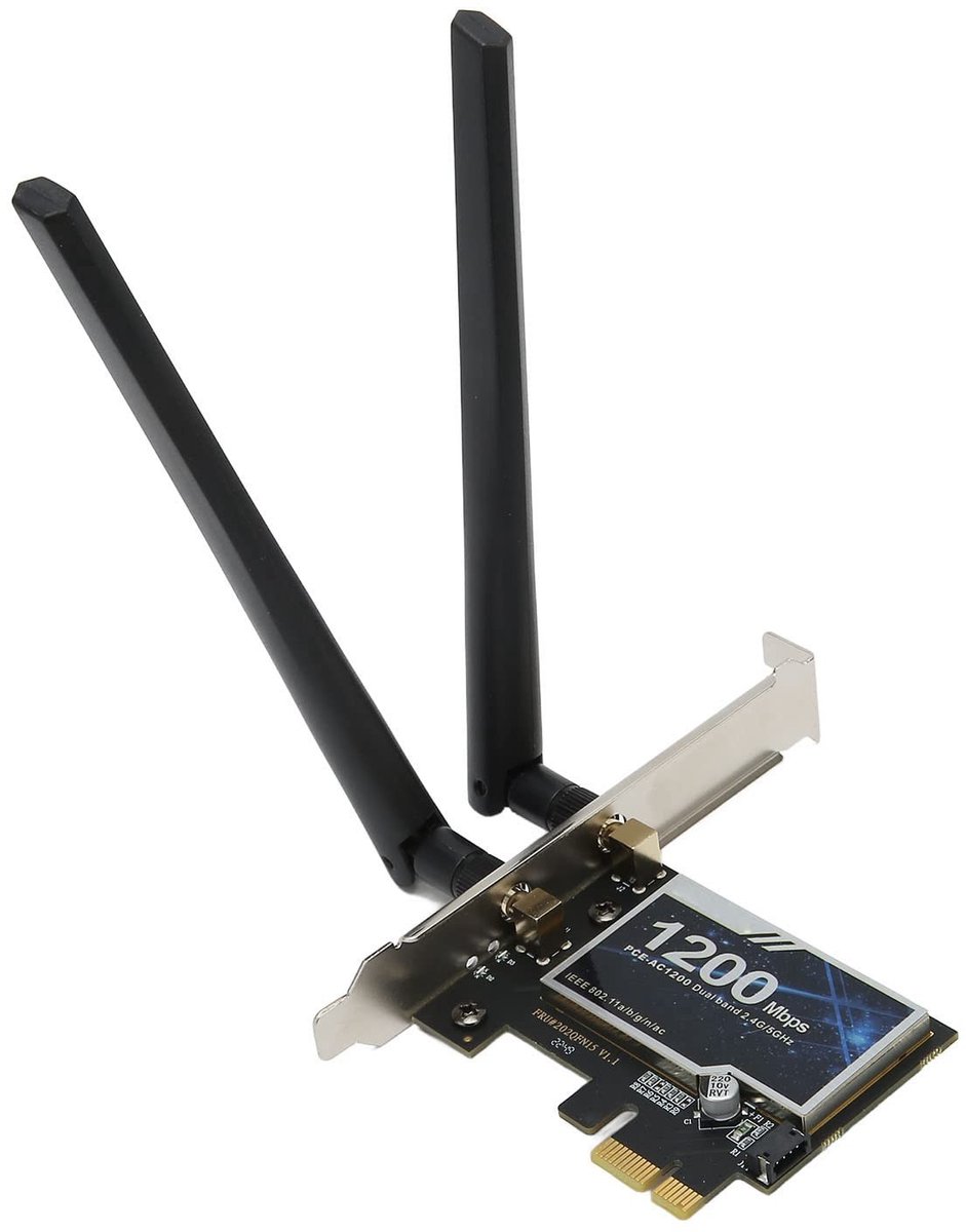 Dailygoody - PCIe Ethernet-kaart - Dual-band Draadloos - Hoge snelheid voor Gaming - Desktop-pc - Ondersteunt Bluetooth 4.0 - Verbeter je internetverb