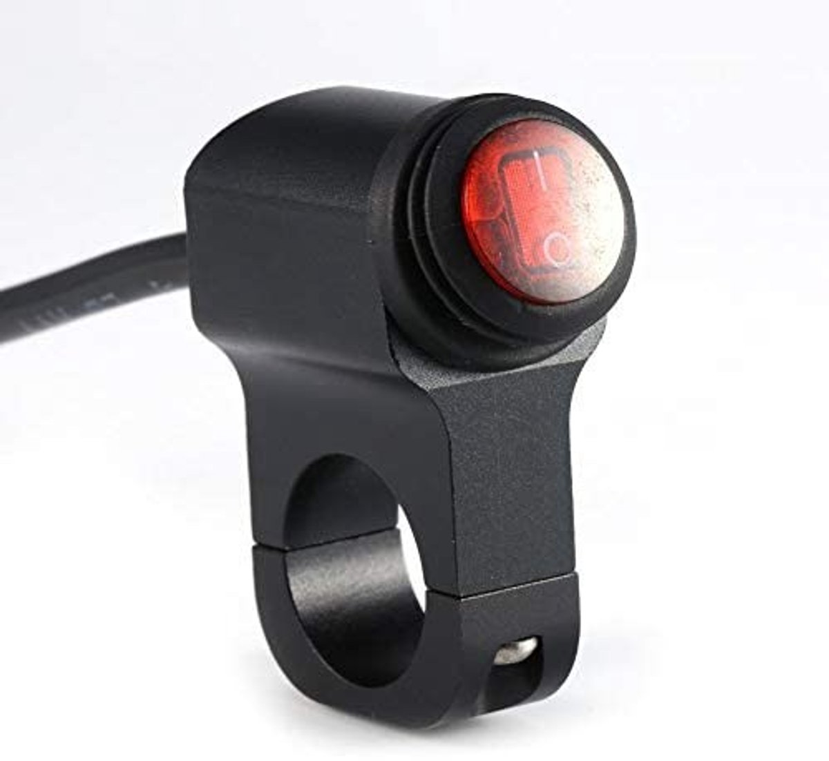 Dailygoody - Handlebar Toggle Switch - Motorfiets Schakelaar - Zwart - Verlichting Schakelaar - 12V 16A - Geschikt voor Motoren - Krachtige Schakelaar