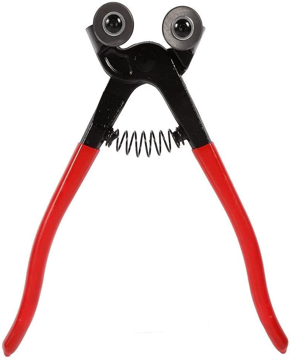Dailygoody - Glazen Tang - Tegelkniptang - Hoge hardheid voor keramiek - Rood - Snijtang voor diverse materialen - Geschikt voor glas en tegels -