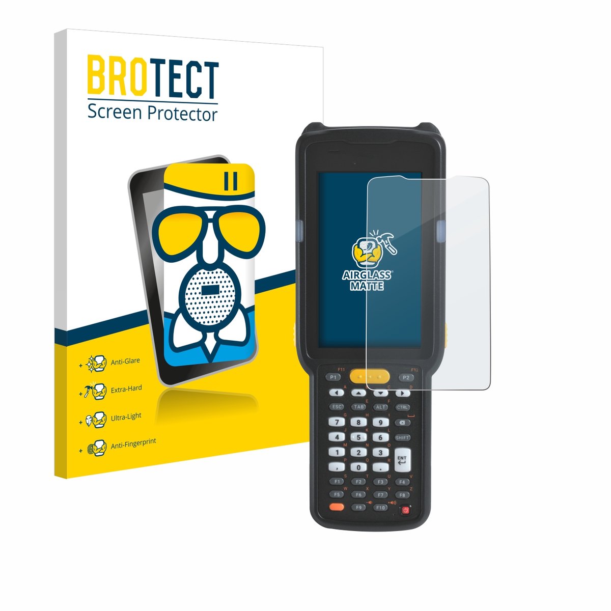 BROTECT - Screenprotector voor Zebra MC330L - Folie Beschermfolie Beschermglas matte