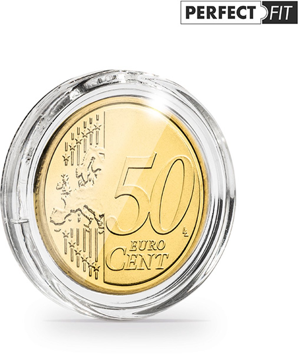 ULTRA - Muntcapsule - Muntcapsules, perfect passend voor 50 eurocentmunten (24,25 mm), verpakking van 100 stuks