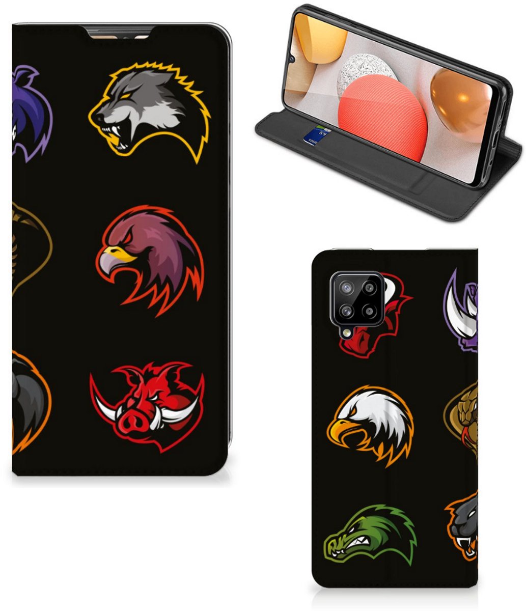 Standcase Hoesje voor Samsung Galaxy A42 Magnet Case Cartoon
