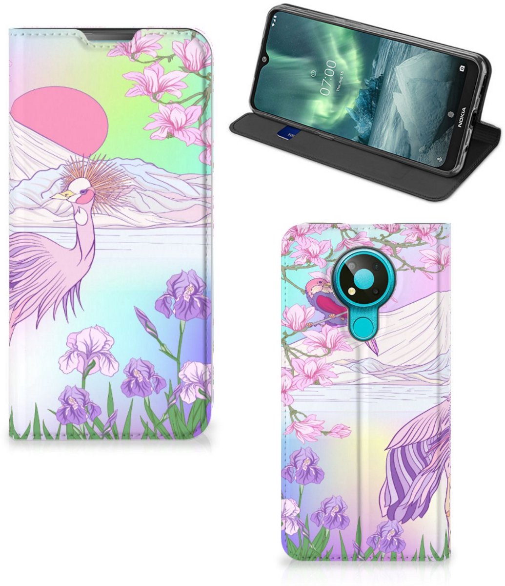 Book Case voor Nokia 3.4 Hoesje maken Bird