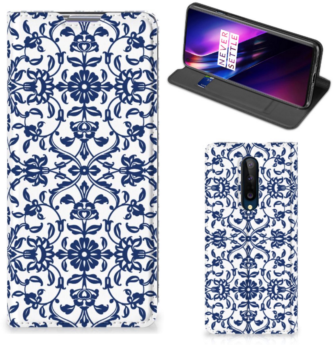 OnePlus 8 Smart Cover Flower Blue