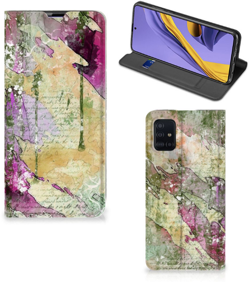 Bookcase Samsung Galaxy A51 Letter Painting