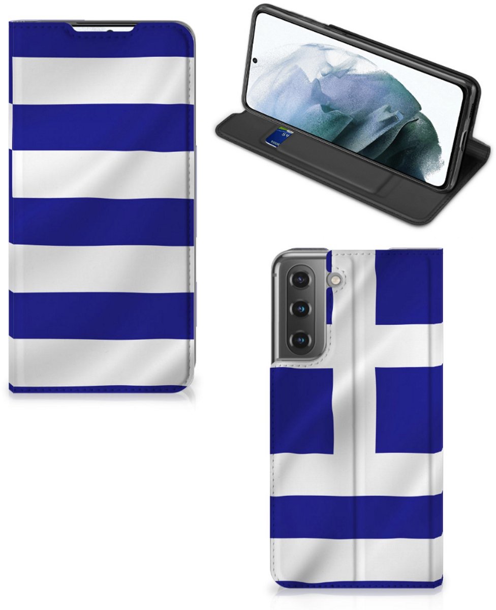 Book Case voor Samsung Galaxy S21 FE Standcase Griekenland