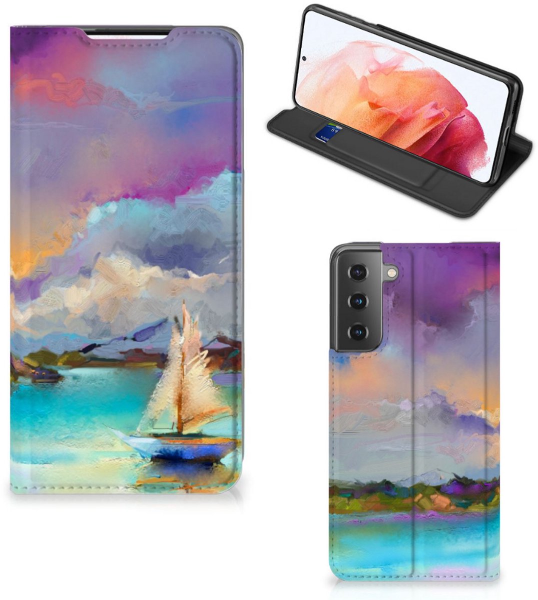 Bookcase Samsung Galaxy S21 Boat