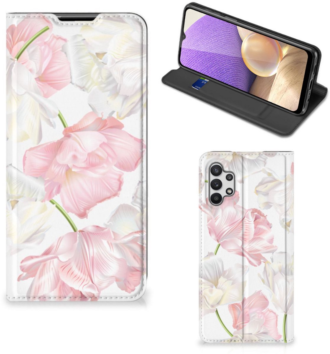 Samsung Galaxy A32 5G Smart Cover Lovely Flowers