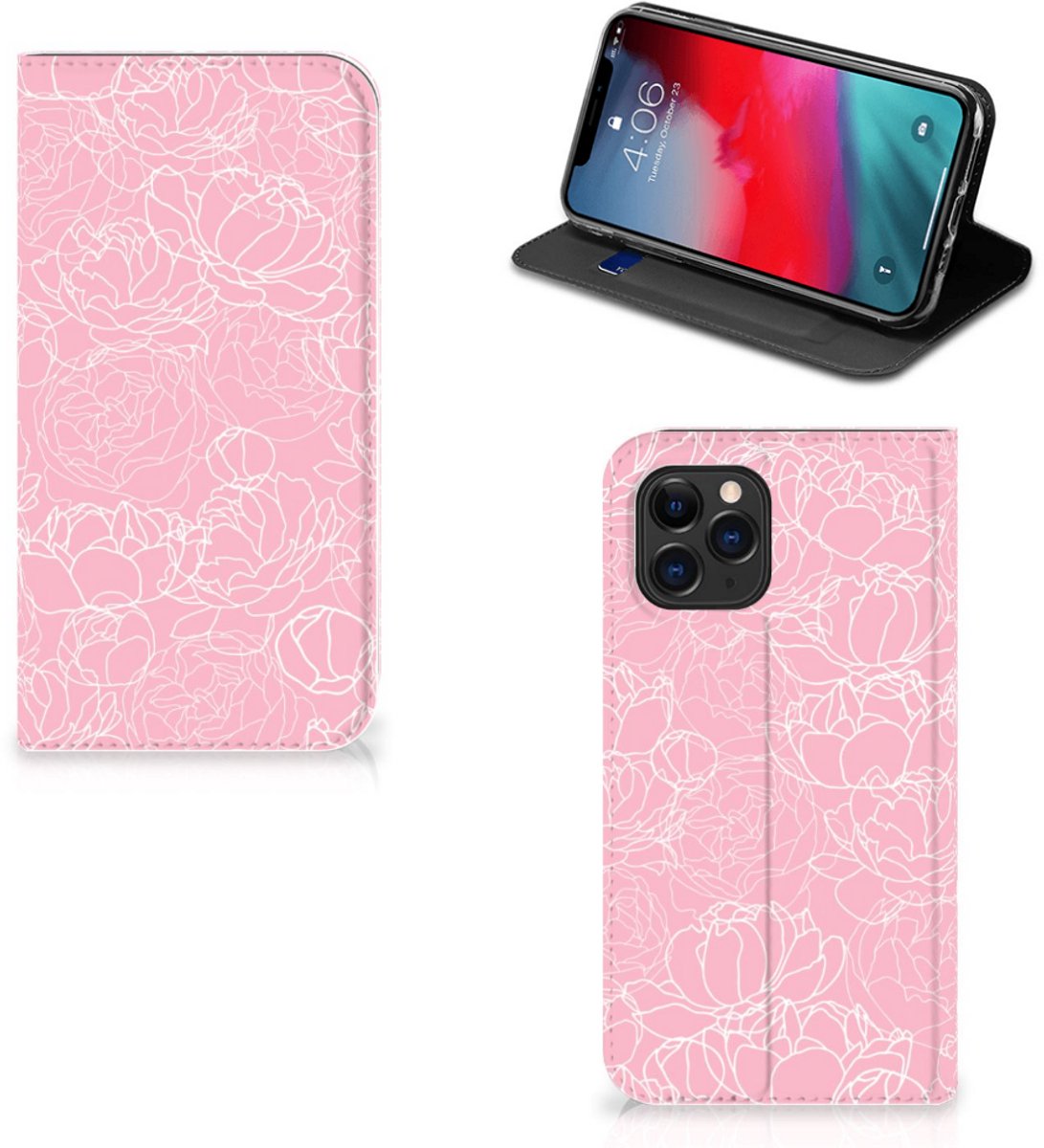 Apple iPhone 11 Pro Smart Cover White Flowers