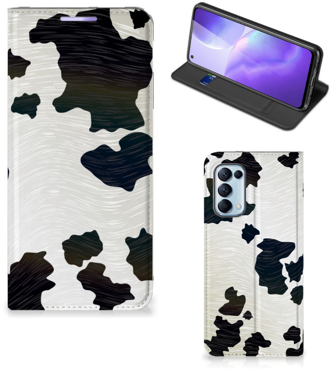 OPPO Find X3 Lite Hoesje maken Koeienvlekken