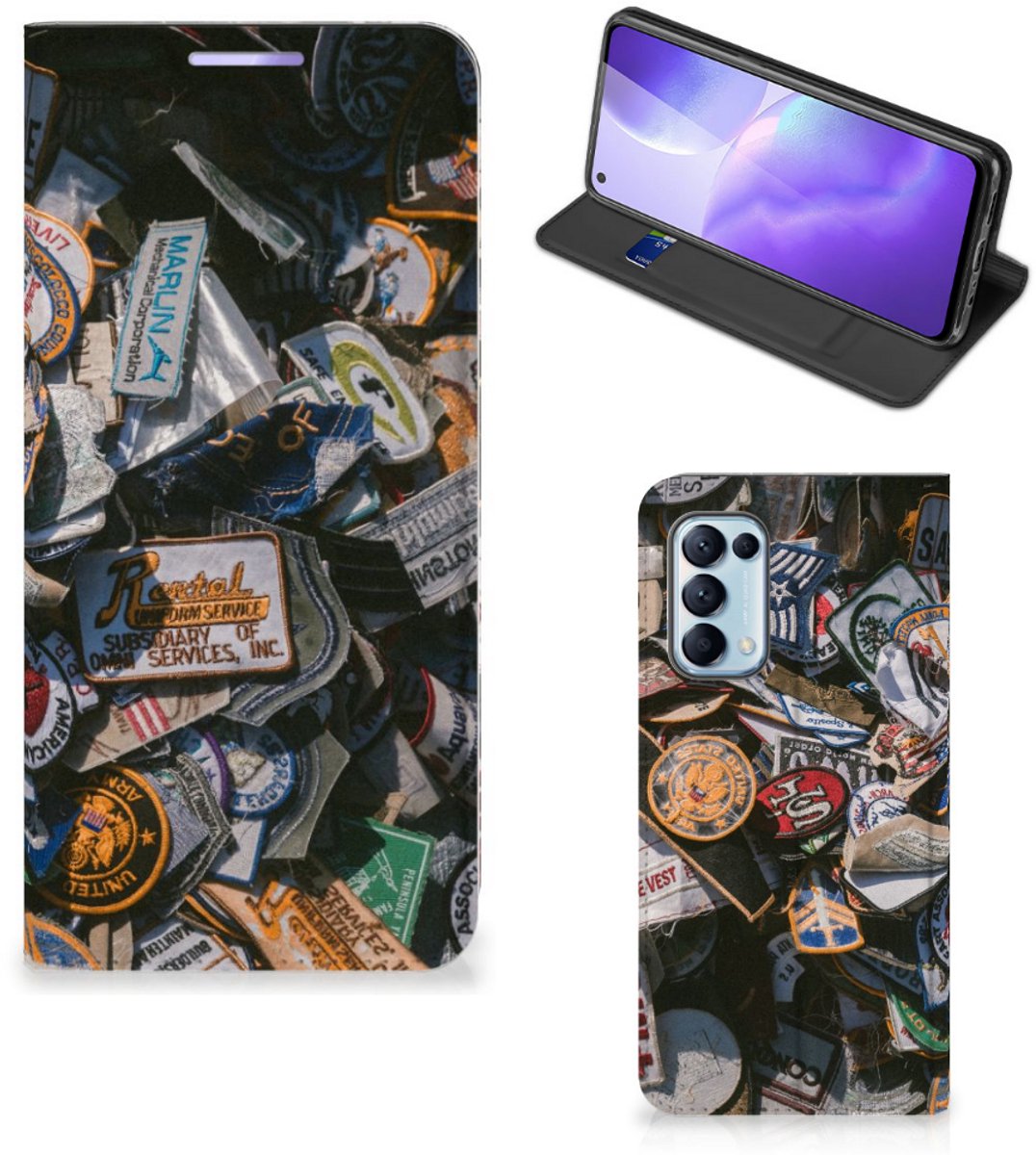 OPPO Find X3 Lite Stand Case Badges
