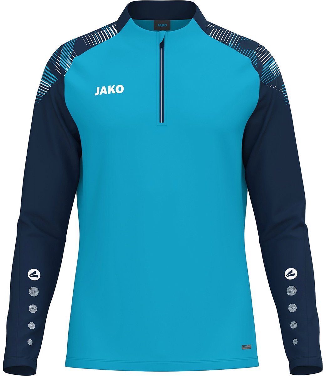 Jako Sonic Ziptop Heren - Aqua / Marine | Maat: S