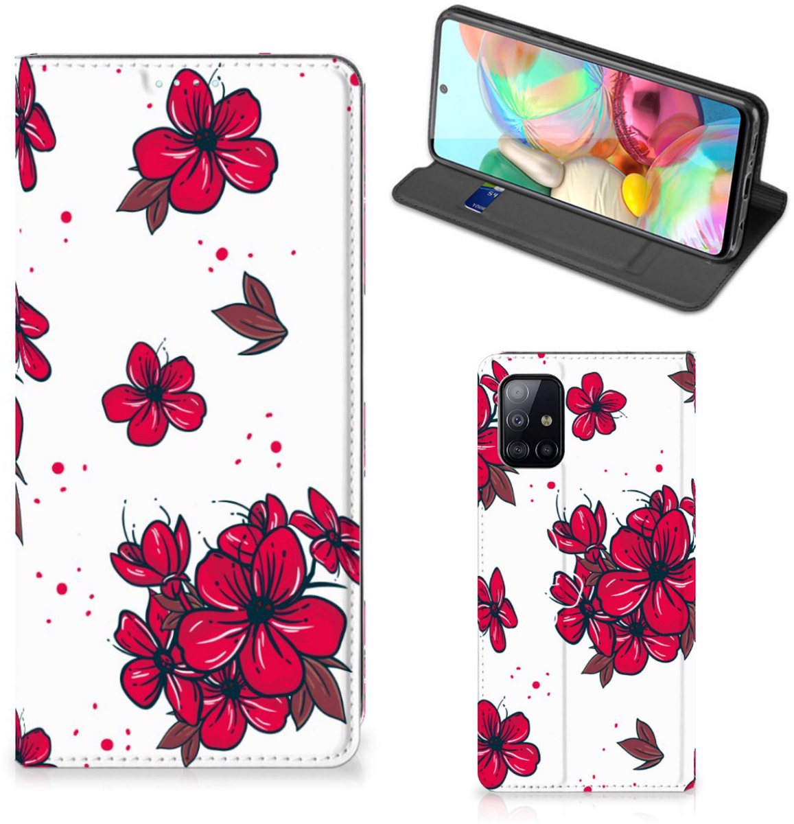Samsung Galaxy A71 Smart Cover Blossom Red