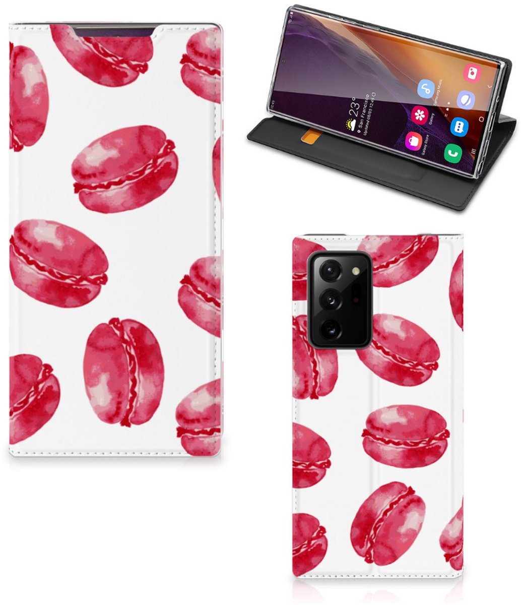 Samsung Galaxy Note 20 Ultra Flip Style Cover Pink Macarons