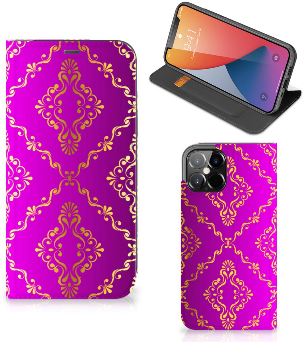 Telefoon Hoesje iPhone 12 Pro Max Barok Roze